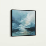 Abstract 1094 Canvas Art 60 x 60 cm / Black