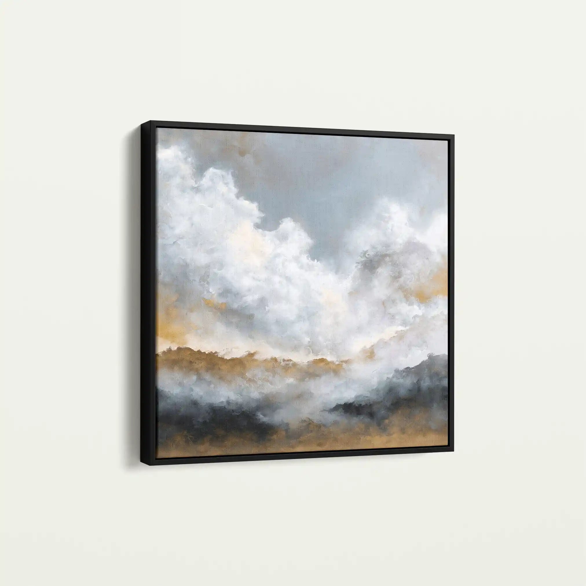 Abstract 1095 Canvas Art 60 x 60 cm / Black