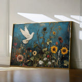 Floral 1095 Canvas Art 18" x 24" / 45 x 60 cm / Black