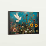 Floral 1095 Canvas Art 18" x 24" / 45 x 60 cm / Black