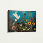 Floral 1095 Canvas Art 60 x 40 cm / Black