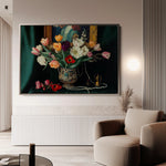 Floral 1096 Canvas Art 18" x 24" / 45 x 60 cm / Black