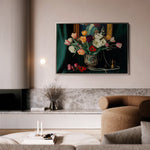 Floral 1096 Canvas Art 18" x 24" / 45 x 60 cm / Black