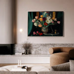 Floral 1096 Canvas Art 60 x 40 cm / Black