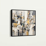 Abstract 1097 Canvas Art 60 x 60 cm / Black