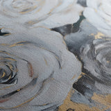 Floral 1097 Canvas Art 18" x 24" / 45 x 60 cm / Black