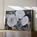 Floral 1097 Canvas Art 60 x 40 cm / Black