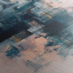 Abstract 1098 Canvas Art 16" x 16" / 40 x 40 cm / Black