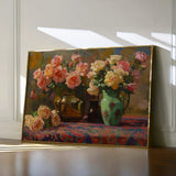 Floral 1098 Canvas Art 18" x 24" / 45 x 60 cm / Black