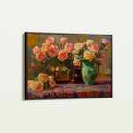 Floral 1098 Canvas Art 18" x 24" / 45 x 60 cm / Black
