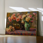 Floral 1098 Canvas Art 60 x 40 cm / Black