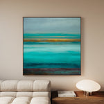 Abstract 1099 Canvas Art 16" x 16" / 40 x 40 cm / Black