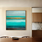 Abstract 1099 Canvas Art 16" x 16" / 40 x 40 cm / Black