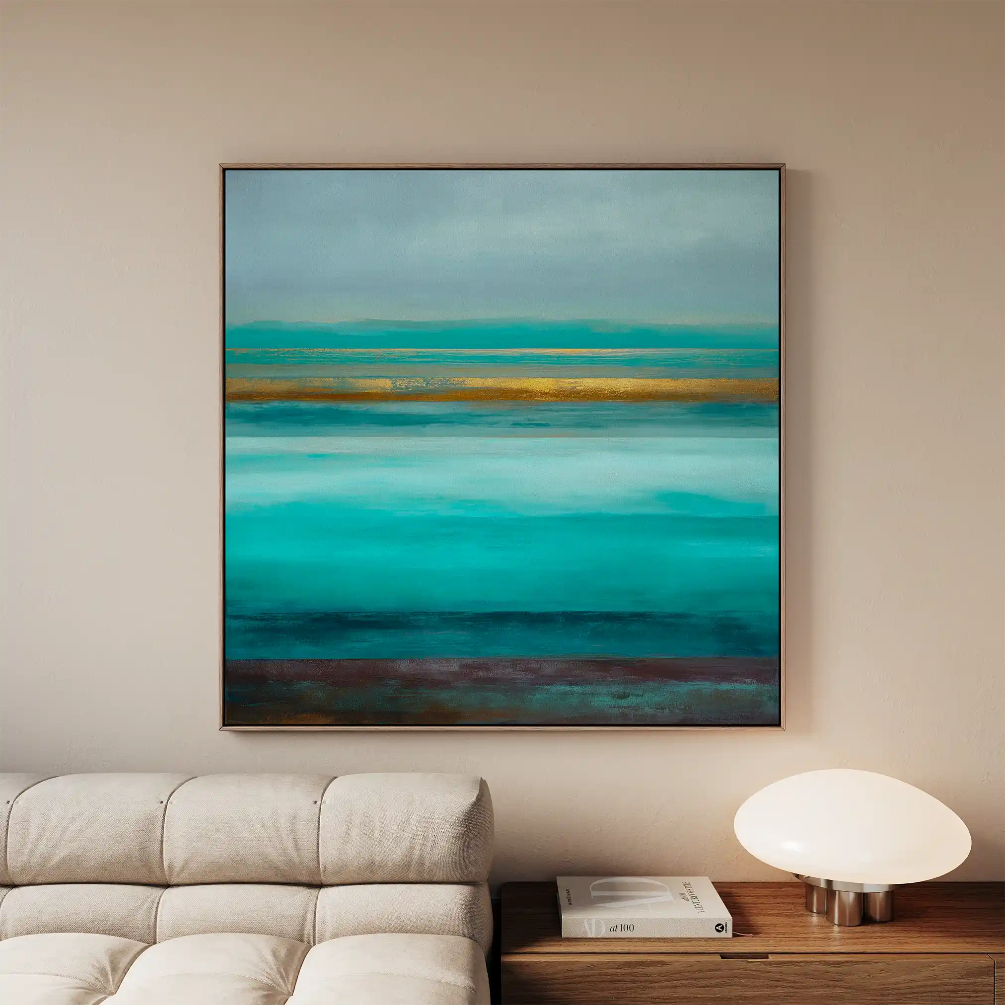 Abstract 1099 Canvas Art 60 x 60 cm / Black