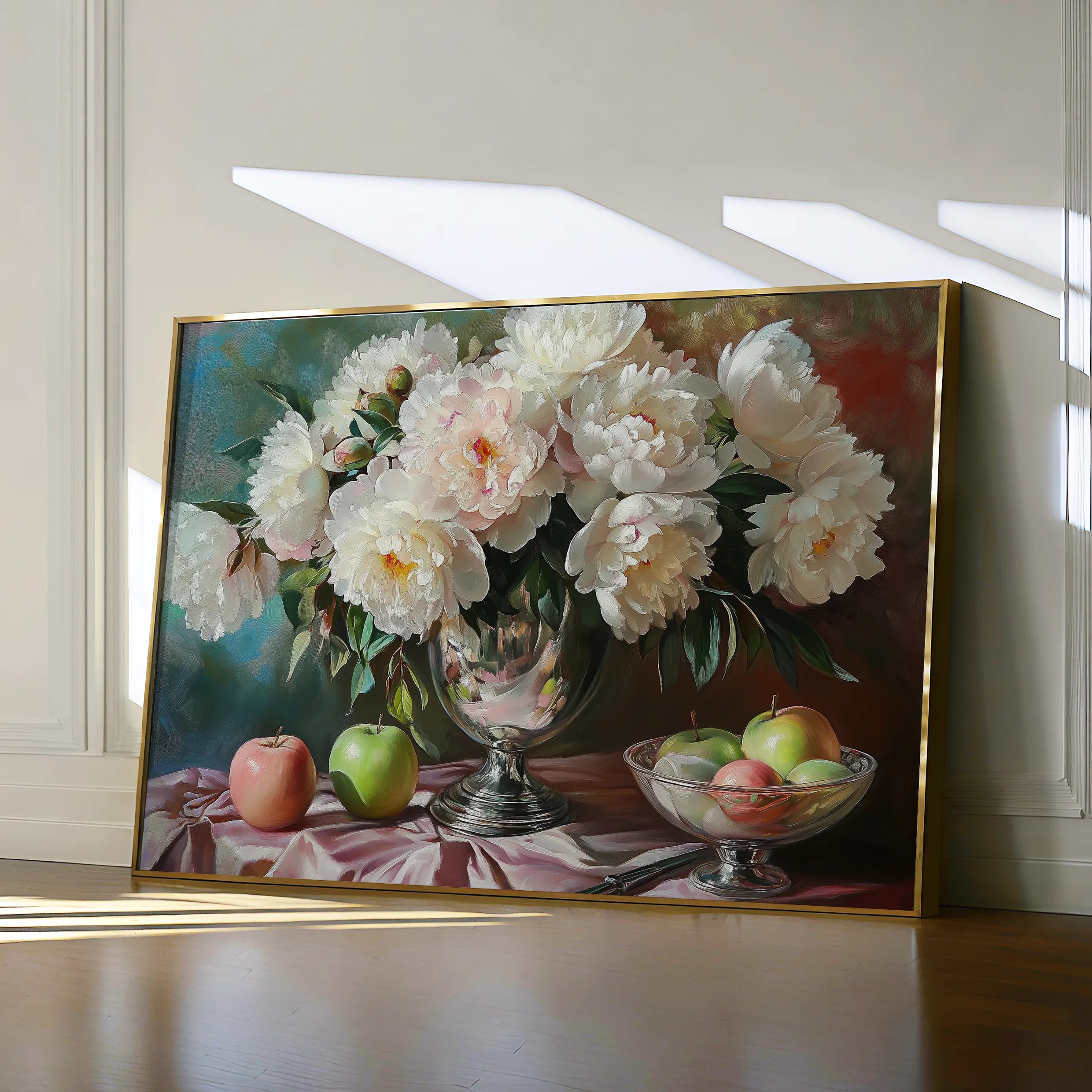 Floral 1099 Canvas Art 18" x 24" / 45 x 60 cm / Black