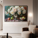 Floral 1099 Canvas Art 18" x 24" / 45 x 60 cm / Black