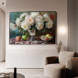Floral 1099 Canvas Art 18" x 24" / 45 x 60 cm / Black