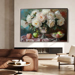 Floral 1099 Canvas Art 18" x 24" / 45 x 60 cm / Black
