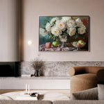 Floral 1099 Canvas Art 18" x 24" / 45 x 60 cm / Black