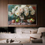 Floral 1099 Canvas Art 60 x 40 cm / Black