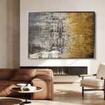Abstract 110 Canvas Art 18" x 24" / 45 x 60 cm / Black