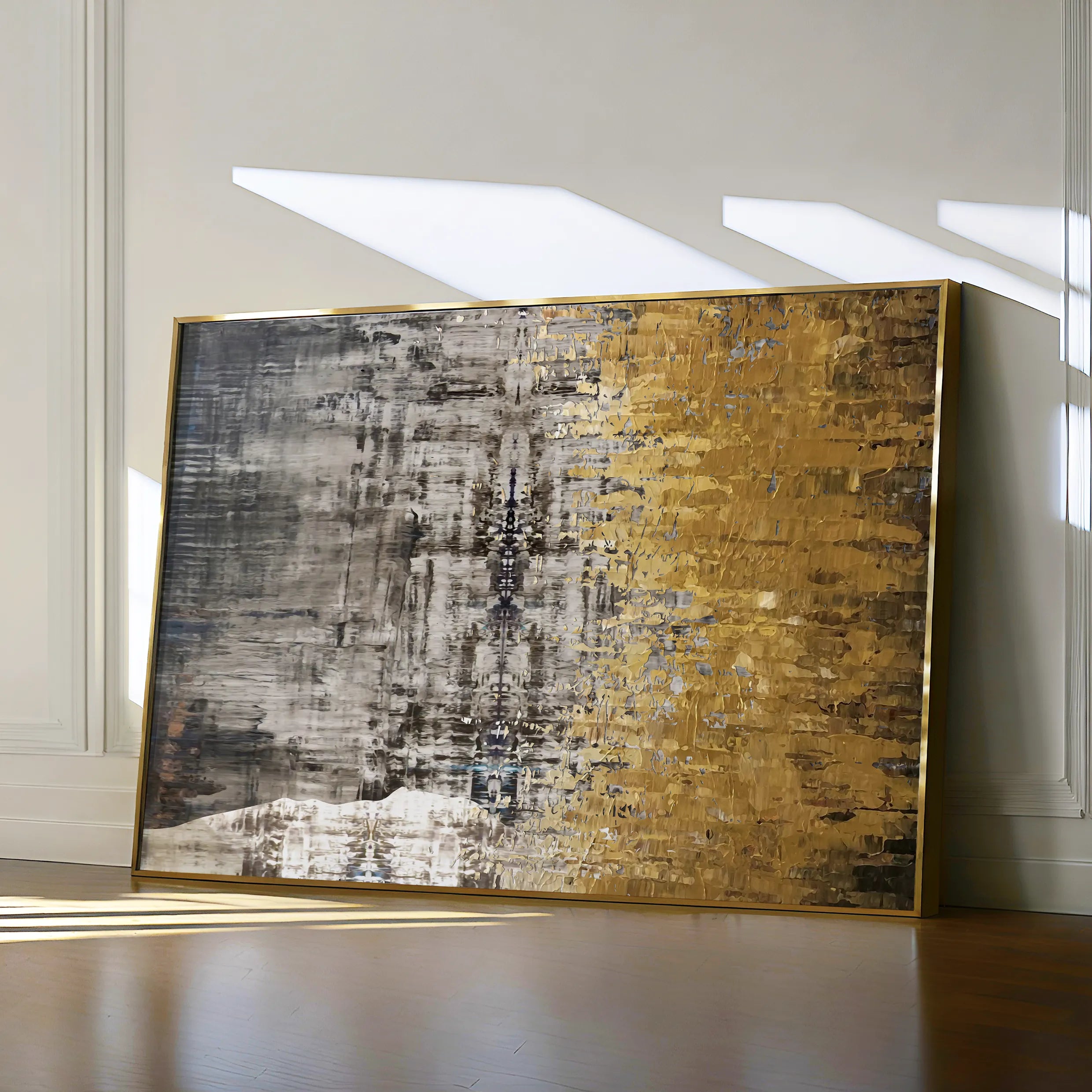 Abstract 110 Canvas Art 18" x 24" / 45 x 60 cm / Black