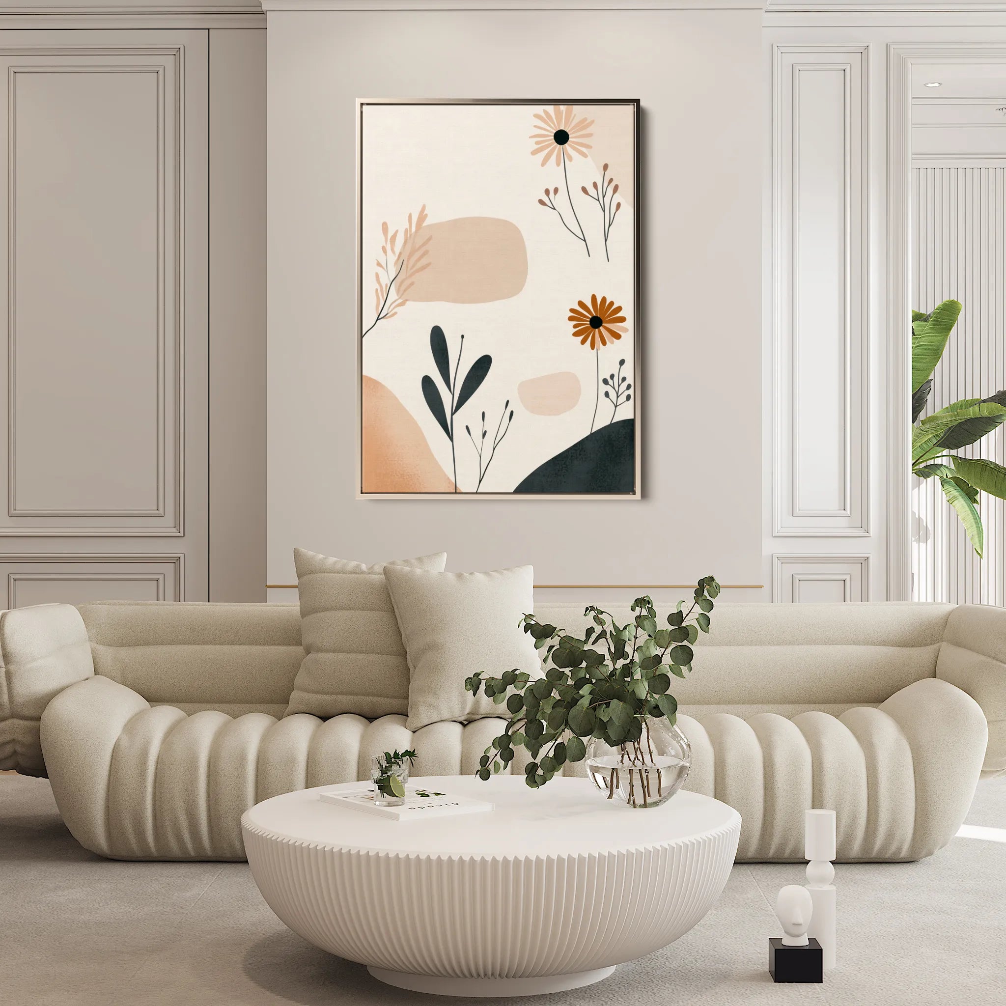 Boho 110 Canvas Art 18" x 24" / 45 x 60 cm / Black
