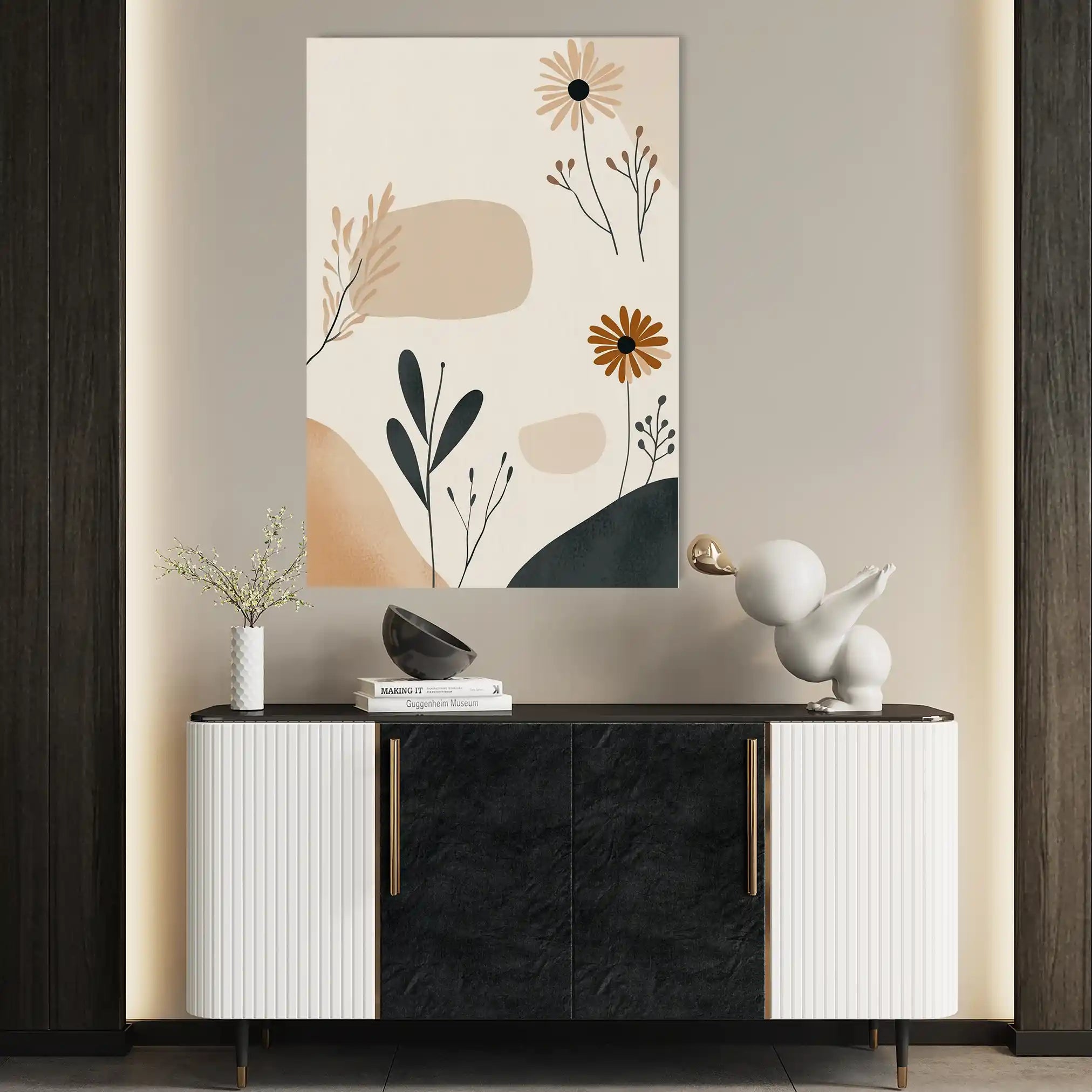 Boho 110 Canvas Art 60 x 40 cm / Black