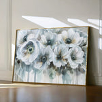 Floral 110 Canvas Art 18" x 24" / 45 x 60 cm / Black