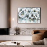 Floral 110 Canvas Art 18" x 24" / 45 x 60 cm / Black