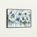 Floral 110 Canvas Art 18" x 24" / 45 x 60 cm / Black