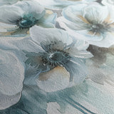 Floral 110 Canvas Art 18" x 24" / 45 x 60 cm / Black