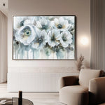 Floral 110 Canvas Art 60 x 40 cm / Black