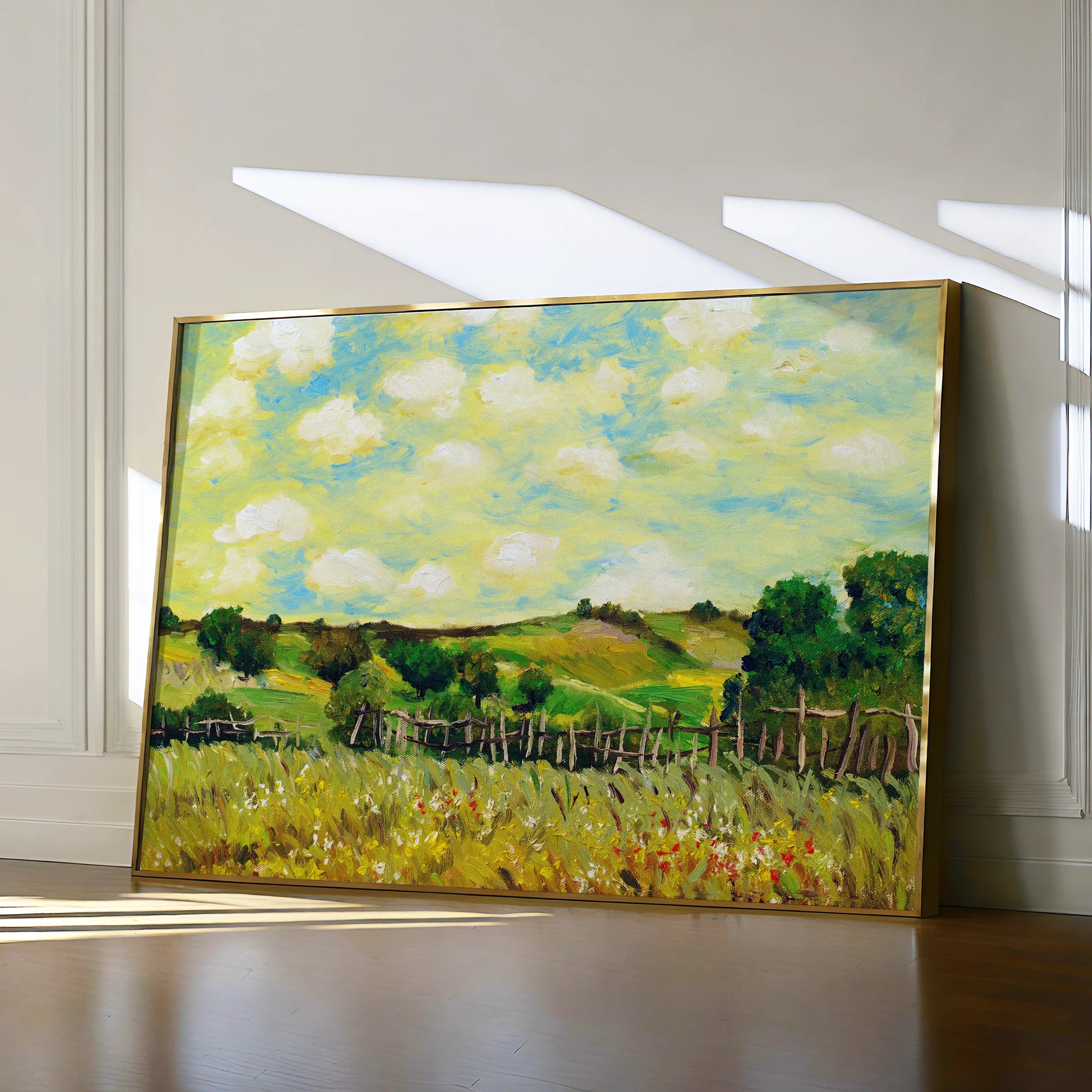 Landscape 110 Canvas Art 18" x 24" / 45 x 60 cm / Black