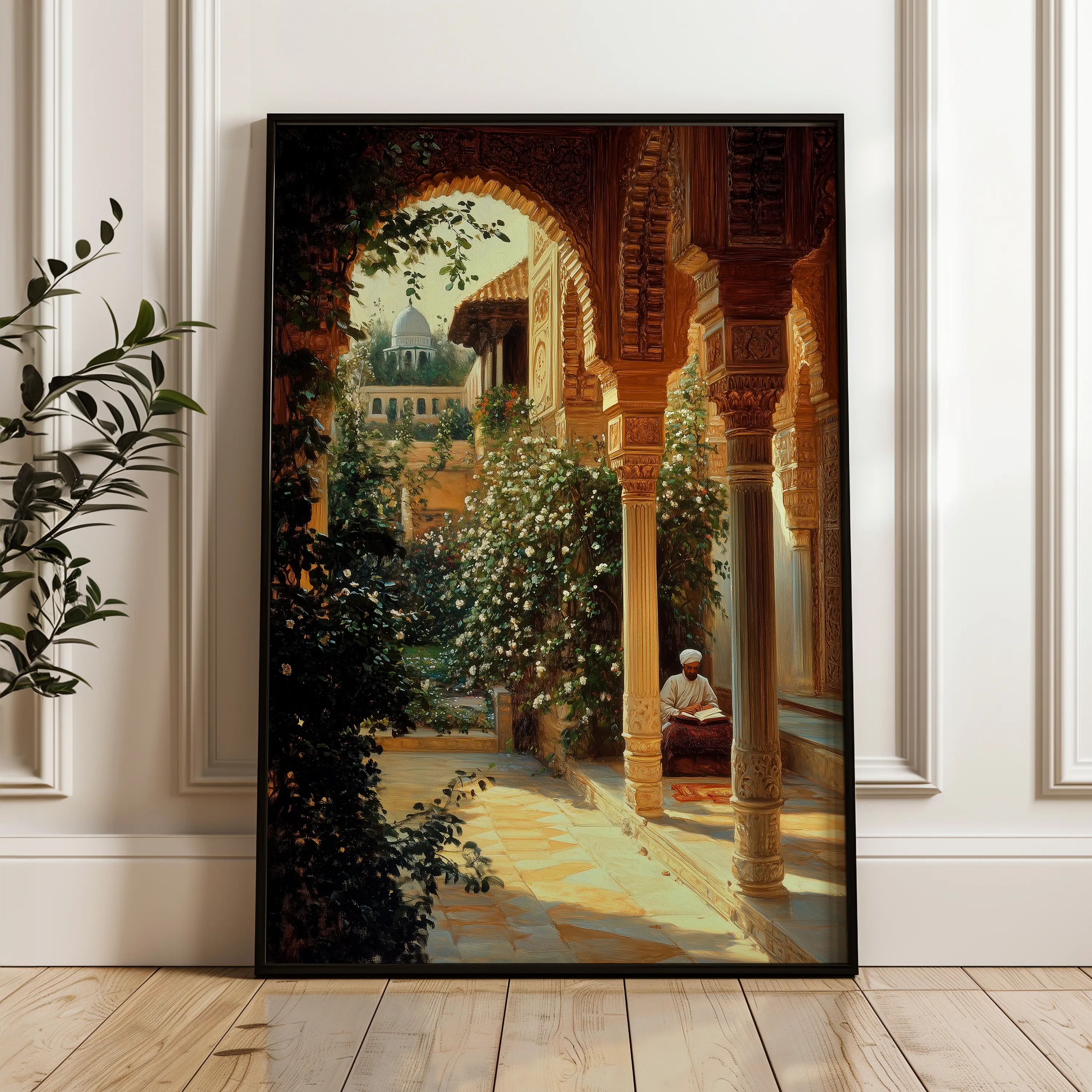 Orientalist 110 Canvas Art 18" x 24" / 45 x 60 cm / Black