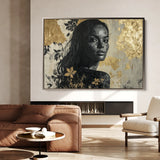 Portrait 110 Canvas Art 18" x 24" / 45 x 60 cm / Black