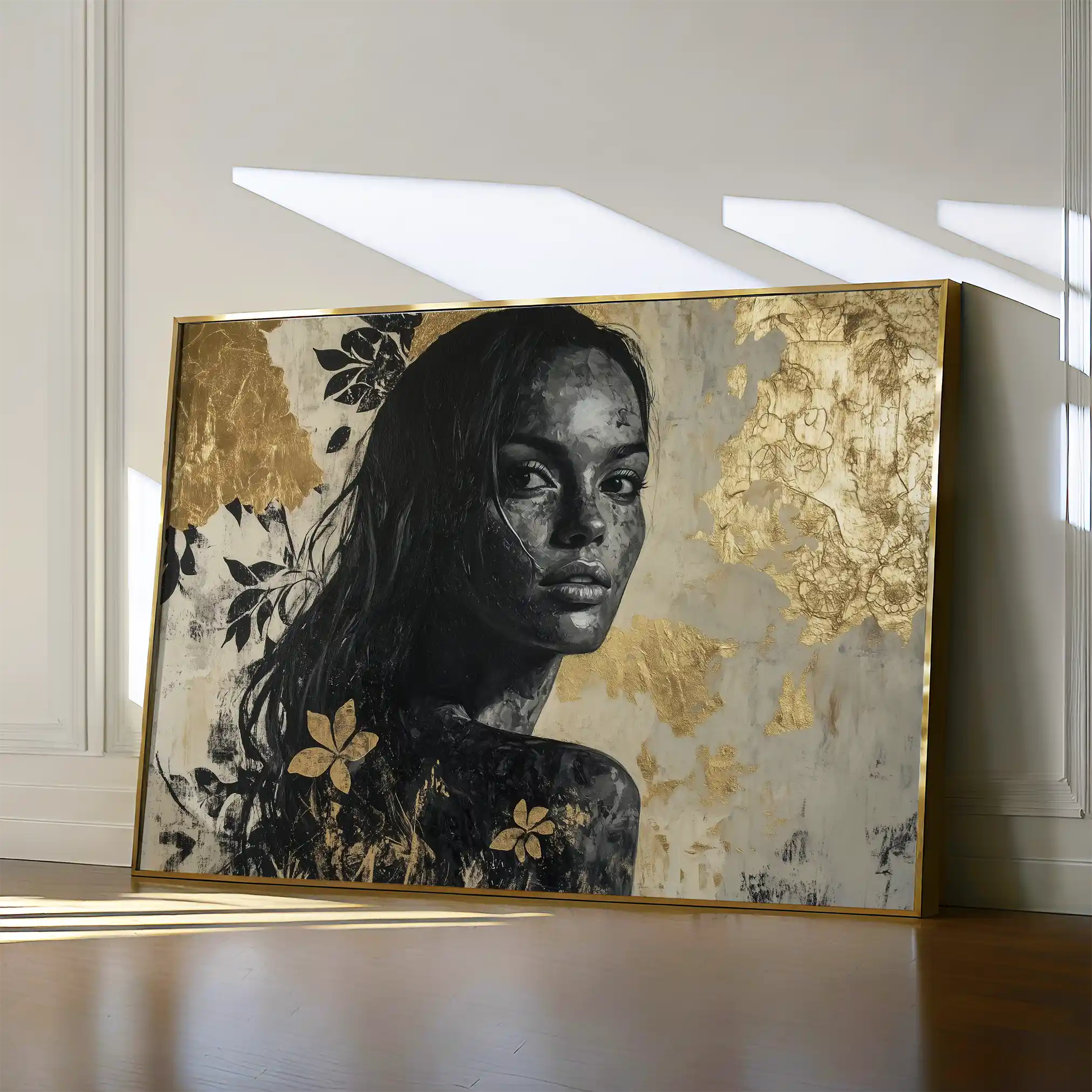 Portrait 110 Canvas Art 60 x 40 cm / Black