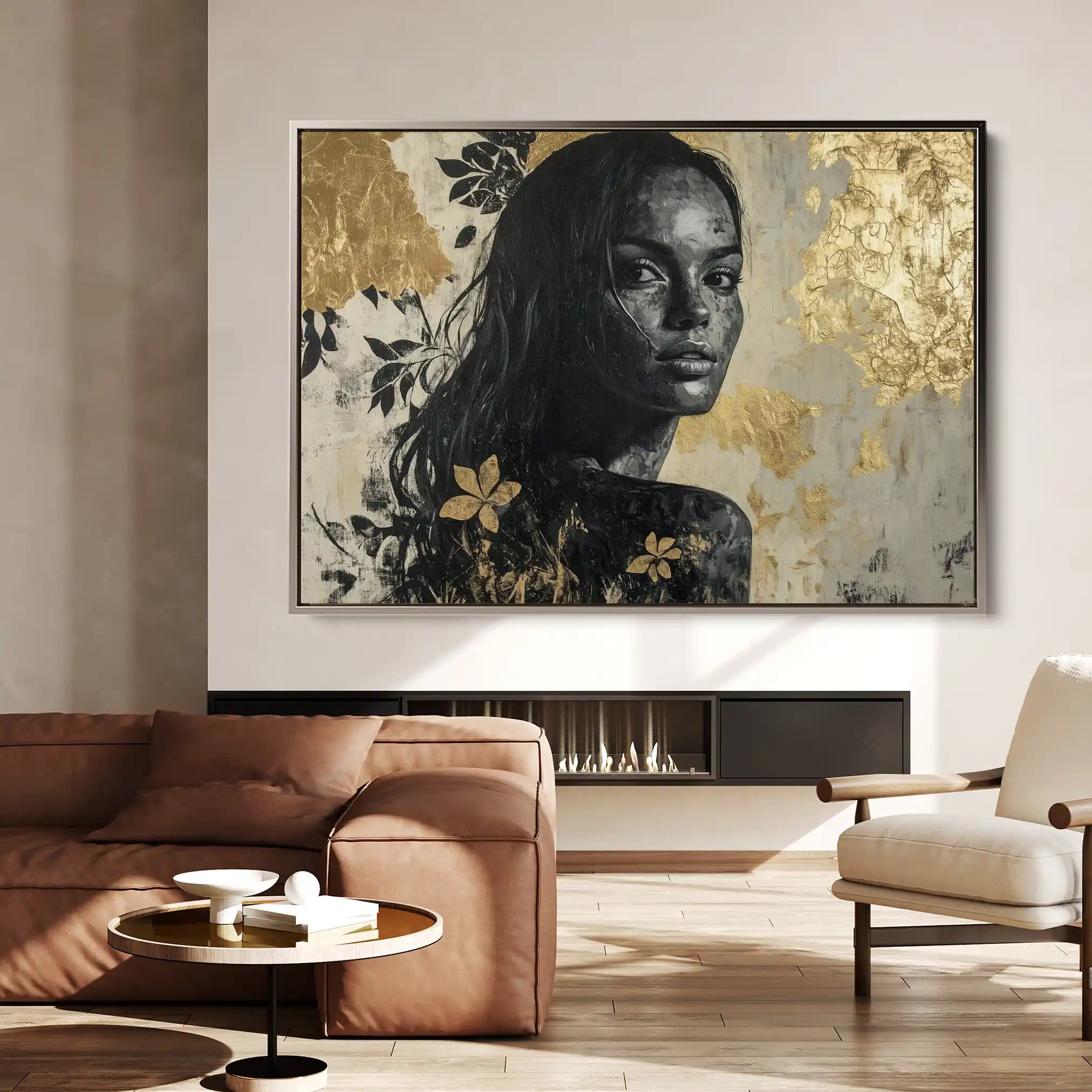 Portrait 110 Canvas Art 60 x 40 cm / Black