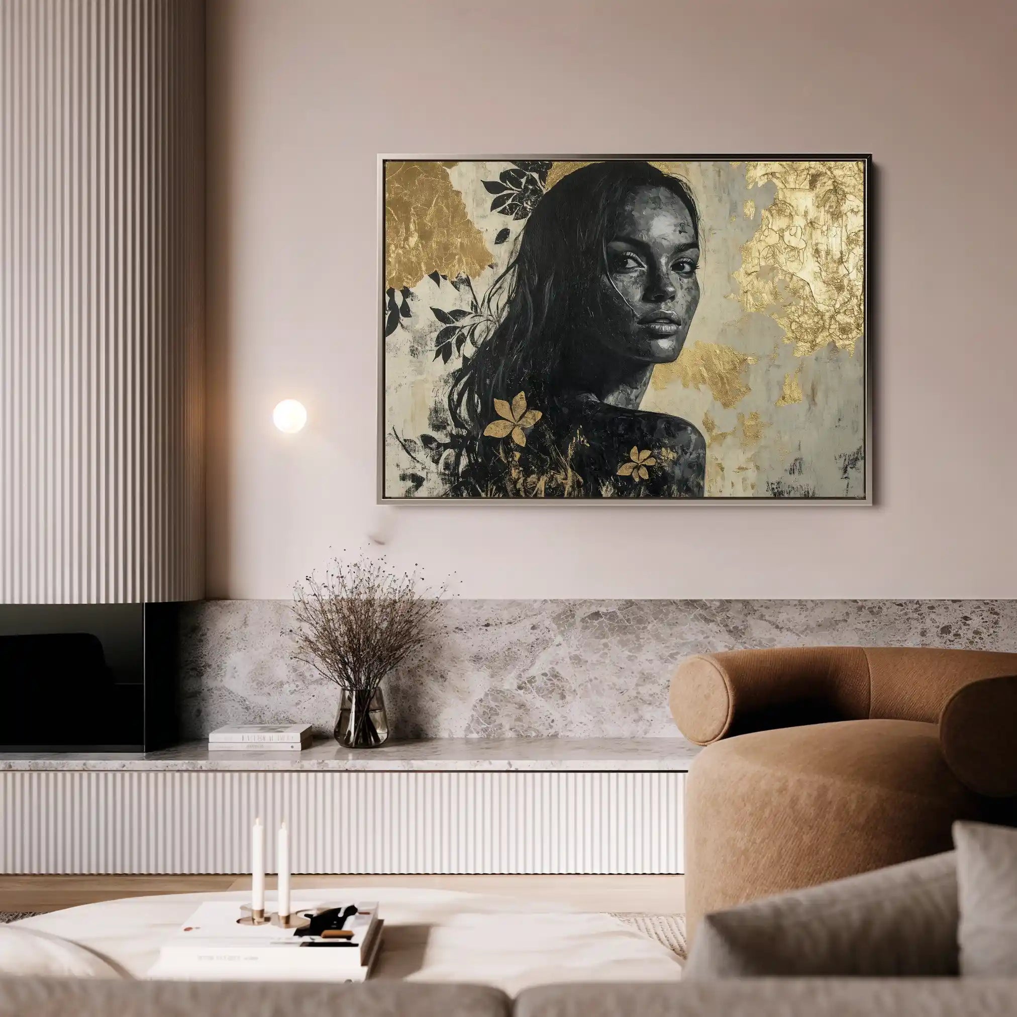 Portrait 110 Canvas Art 60 x 40 cm / Black