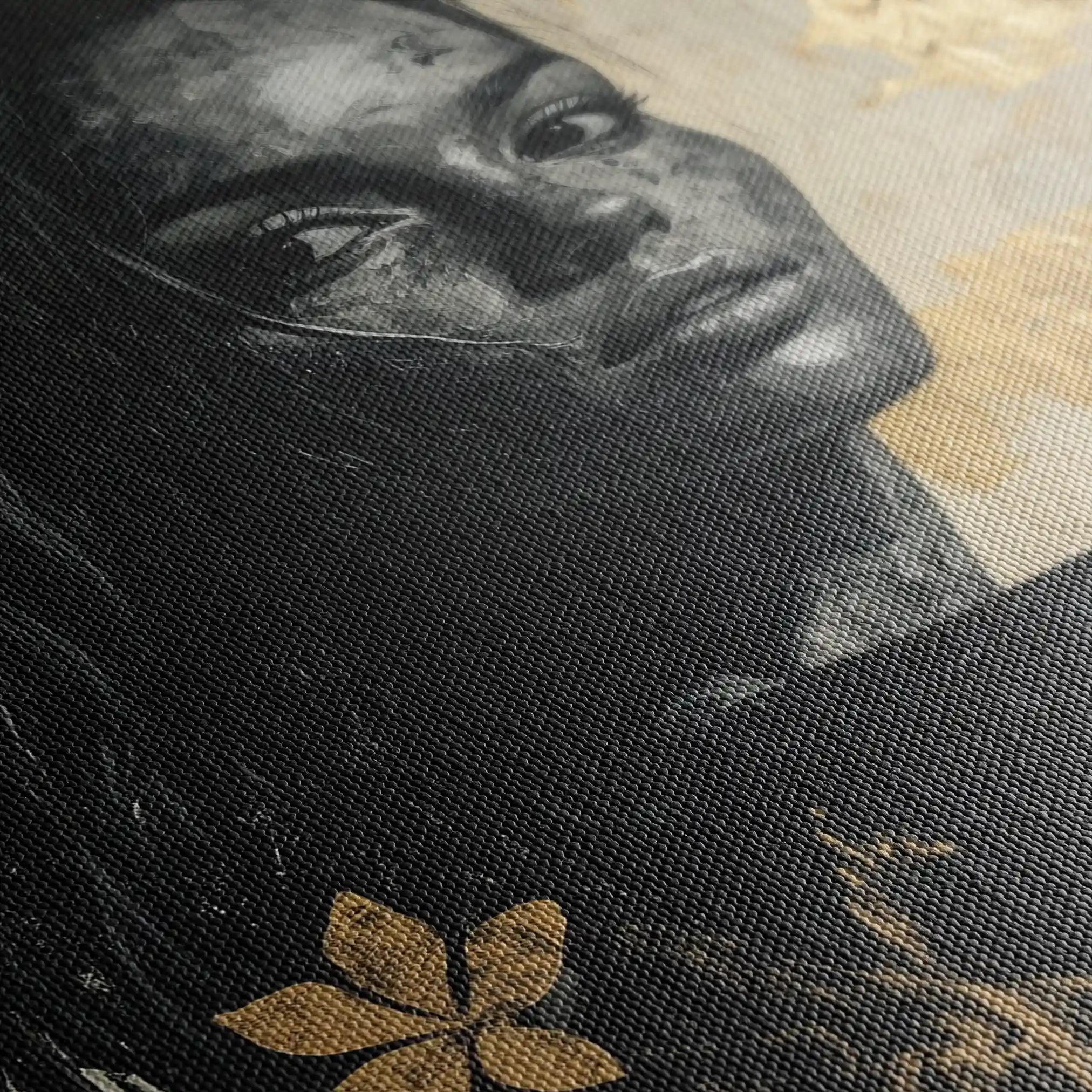 Portrait 110 Canvas Art 60 x 40 cm / Black