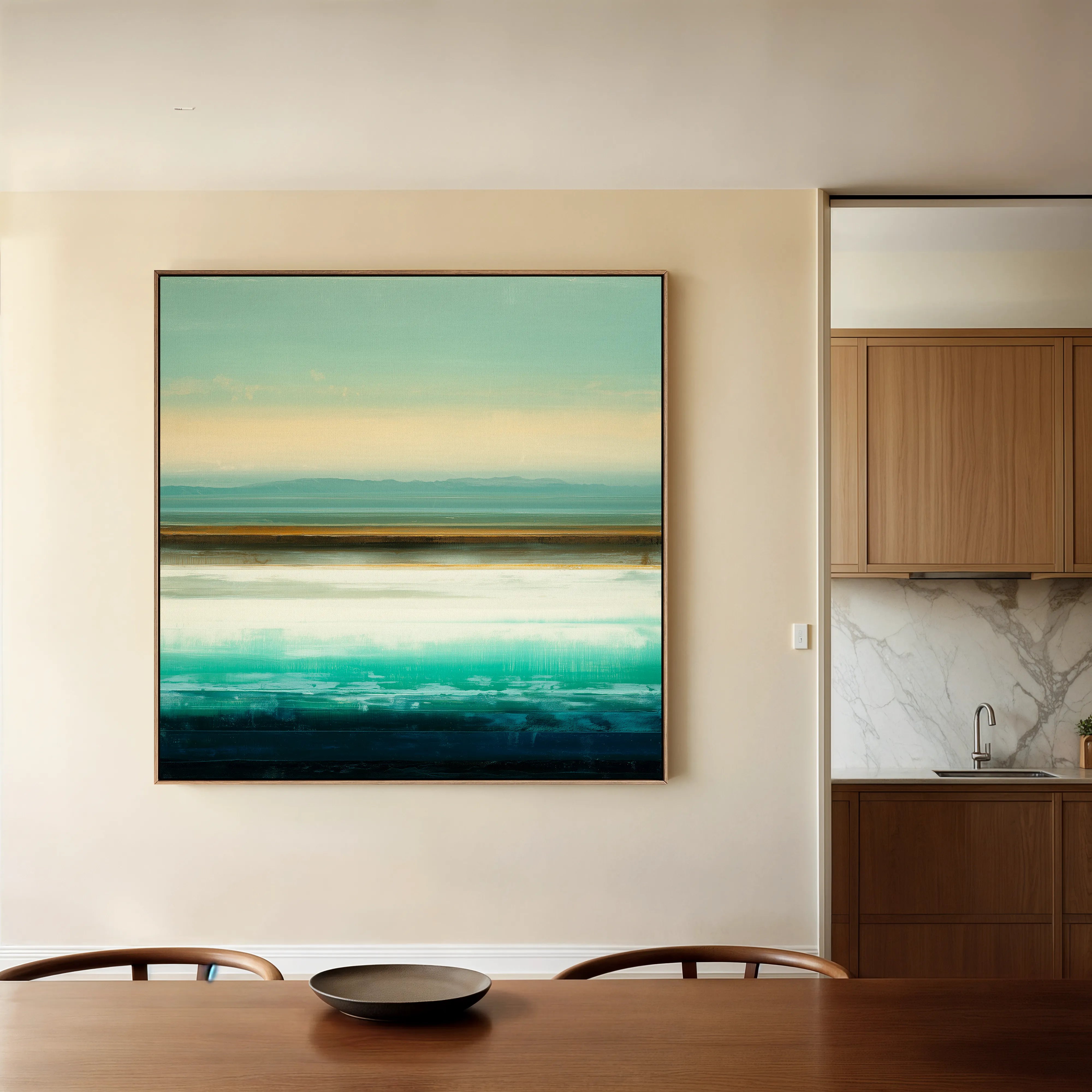 Abstract 1100 Canvas Art 16" x 16" / 40 x 40 cm / Black