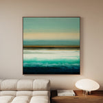 Abstract 1100 Canvas Art 16" x 16" / 40 x 40 cm / Black
