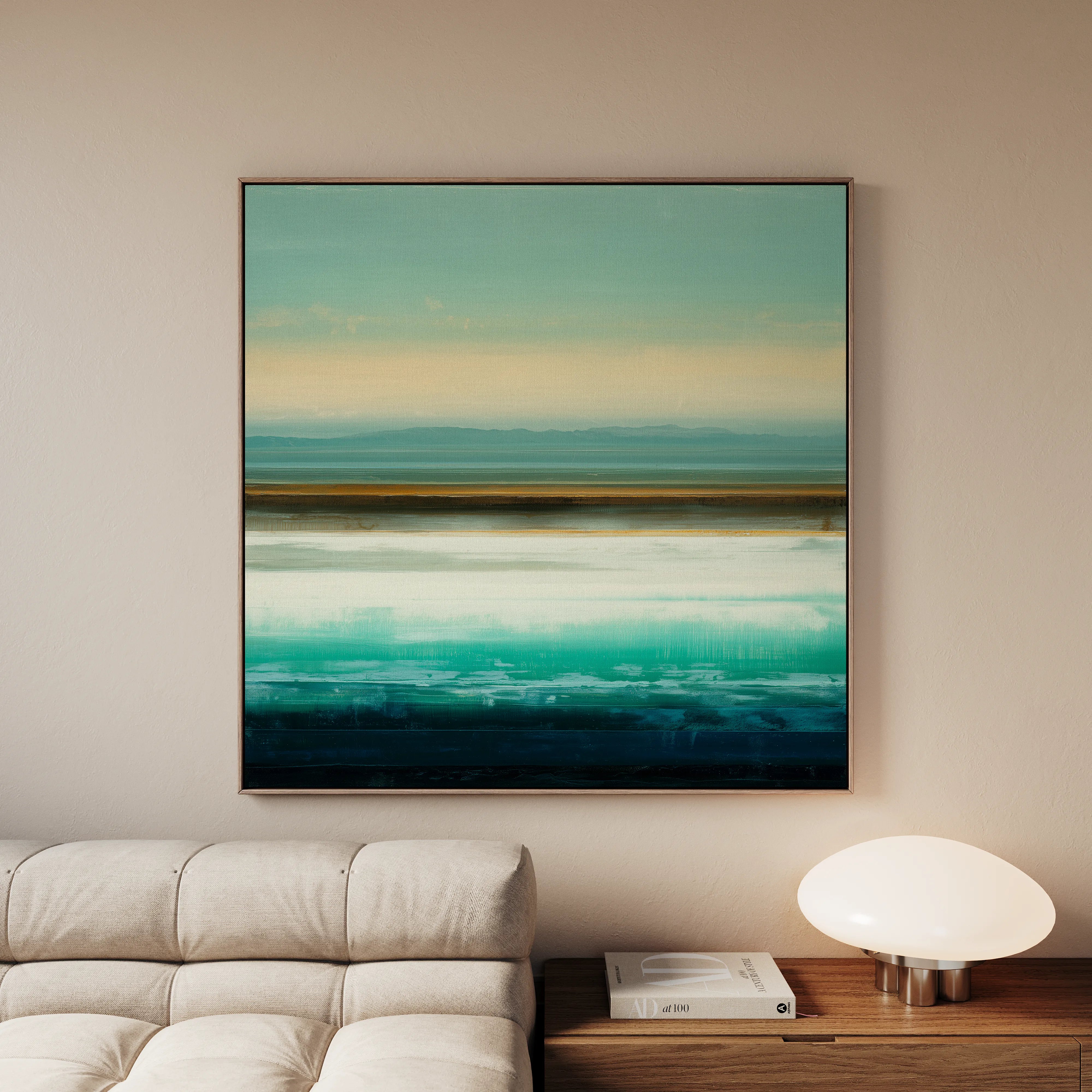Abstract 1100 Canvas Art 16" x 16" / 40 x 40 cm / Black