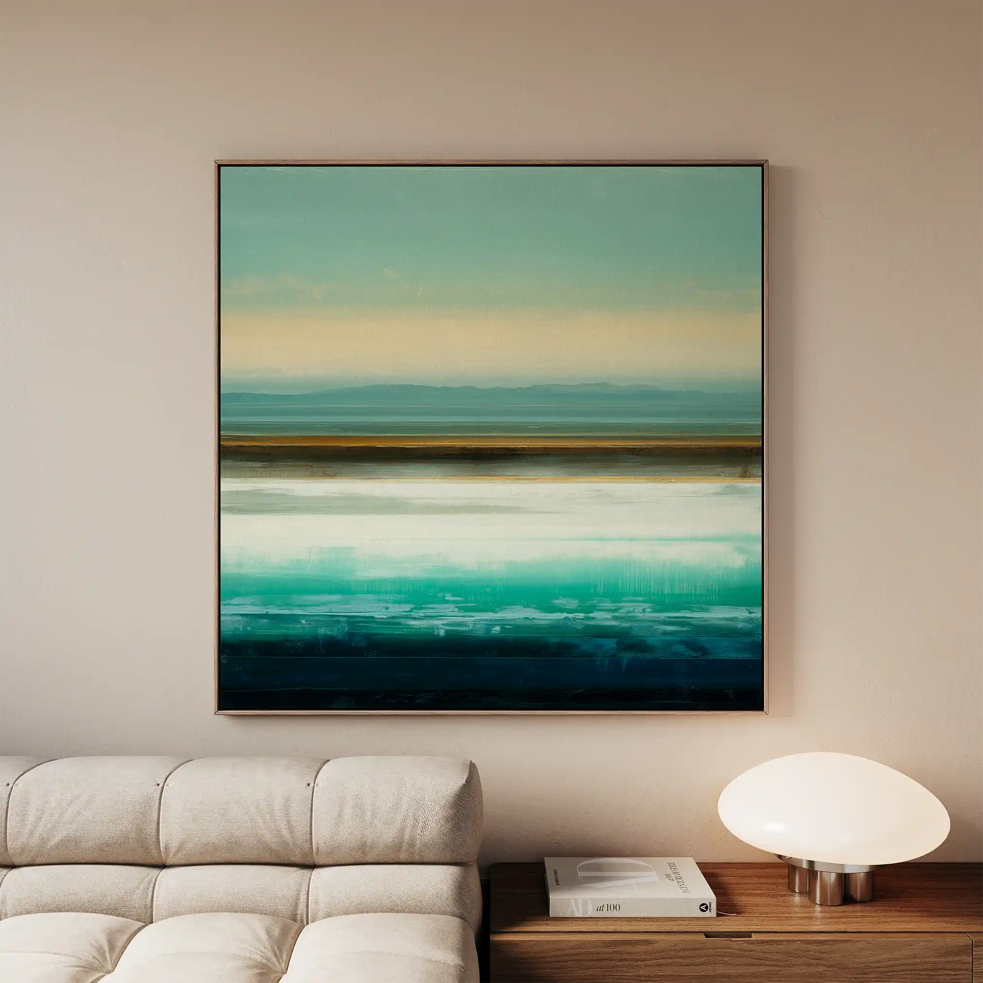 Abstract 1100 Canvas Art 60 x 60 cm / Black