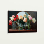Floral 1100 Canvas Art 18" x 24" / 45 x 60 cm / Black