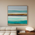 Abstract 1101 Canvas Art 16" x 16" / 40 x 40 cm / Black