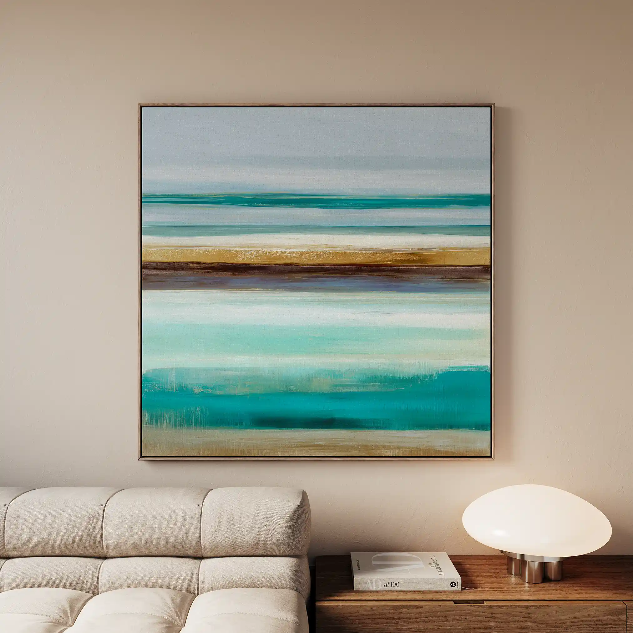 Abstract 1101 Canvas Art 60 x 60 cm / Black