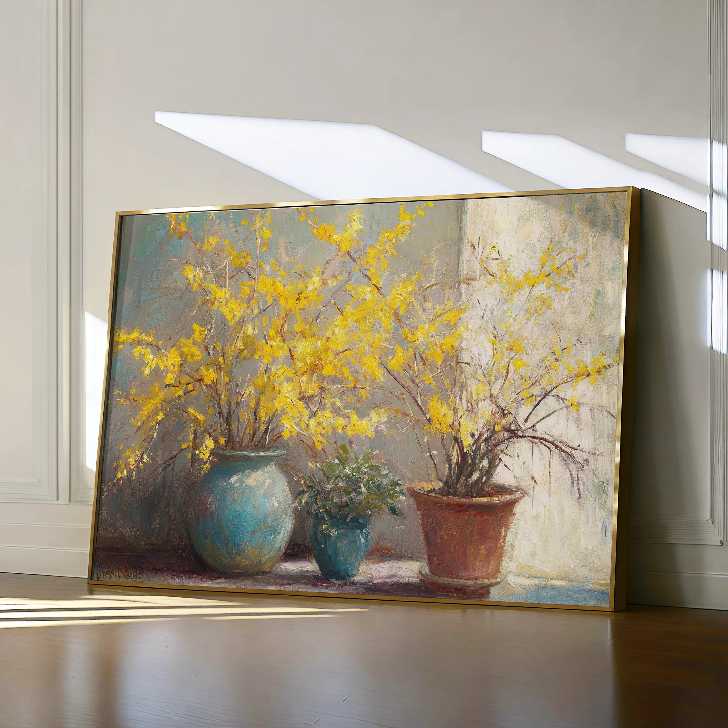 Floral 1101 Canvas Art 18" x 24" / 45 x 60 cm / Black