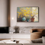 Floral 1101 Canvas Art 18" x 24" / 45 x 60 cm / Black