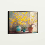 Floral 1101 Canvas Art 18" x 24" / 45 x 60 cm / Black